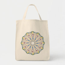 Surfer Girl Mandala Weibliche Surfer Muster