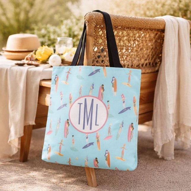 Surfer Girl Monogram Tasche (Von Creator hochgeladen)