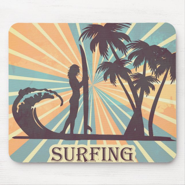 Surfer Girl Mousepad (Vorne)