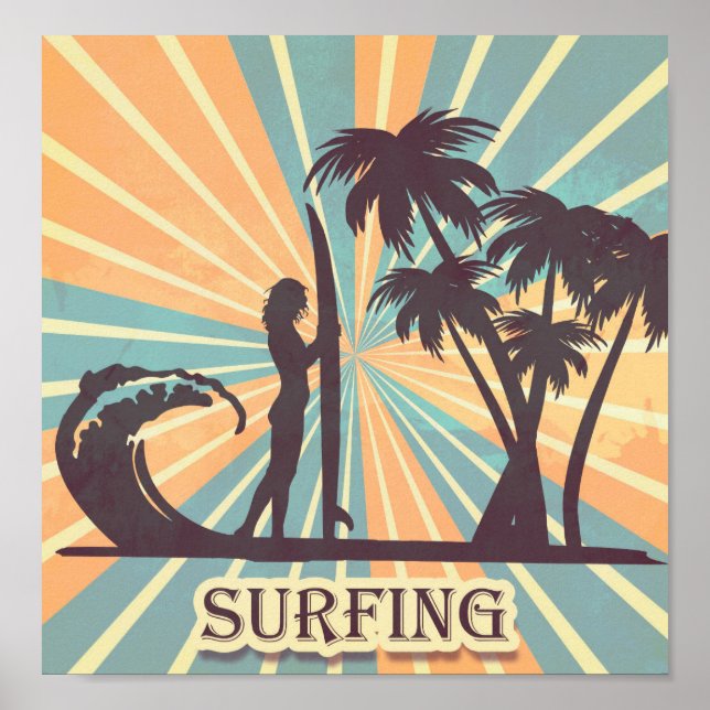 Surfer Girl Poster (Vorne)