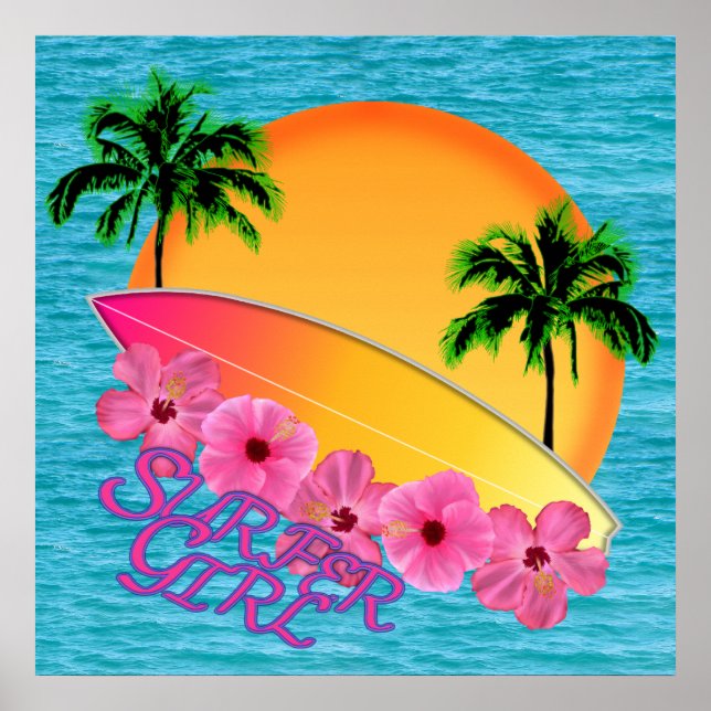 Surfer Girl Poster (Vorne)