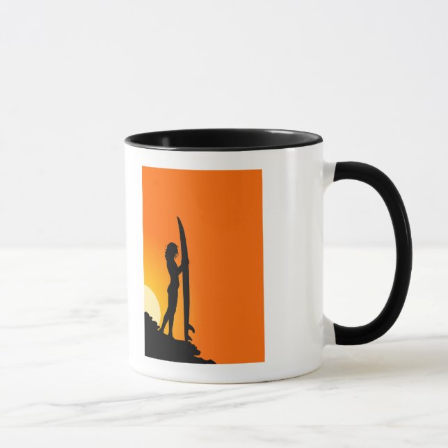 Surfer Girl Tasse (Rechts)
