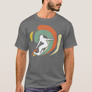 Surfer Girl Vintag Style Wave T-Shirt