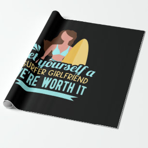 Surfer Girlfriend Geschenkpapier