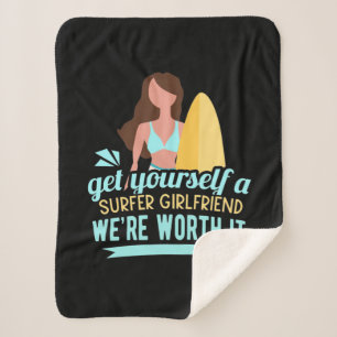 Surfer Girlfriend Sherpadecke