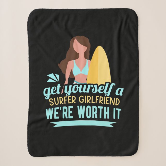 Surfer Girlfriend Sherpadecke (Vorderseite)