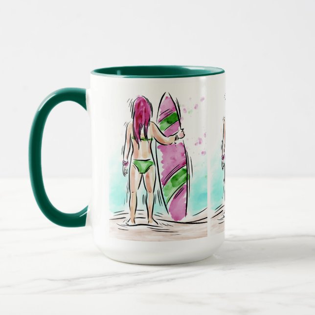 Surfer Girls mugs (Gauche)