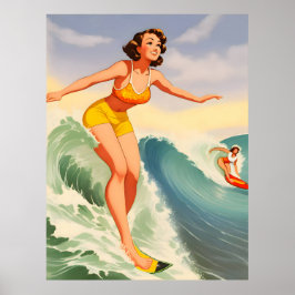 Surfer Girls Poster