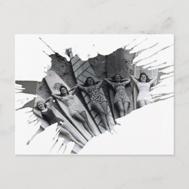 Surfer Girls | Postkarte (Vorderseite)