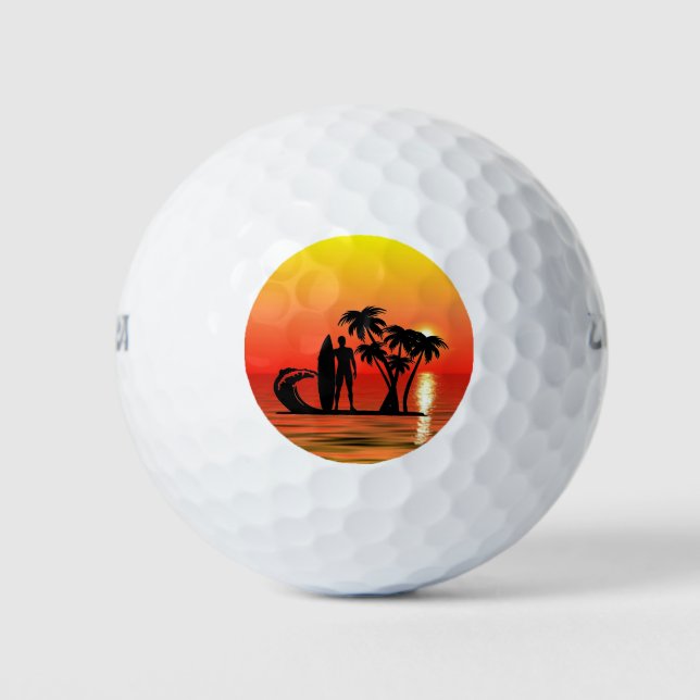 Surfer Golfball (Vorderseite)