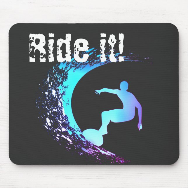 Surfer Graffiti Style Mousepad (Vorne)