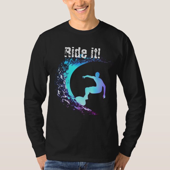 Surfer Graffiti Style T-Shirt (Vorderseite)