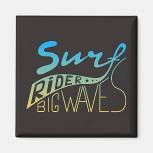 Surfer große Wellen Magnet