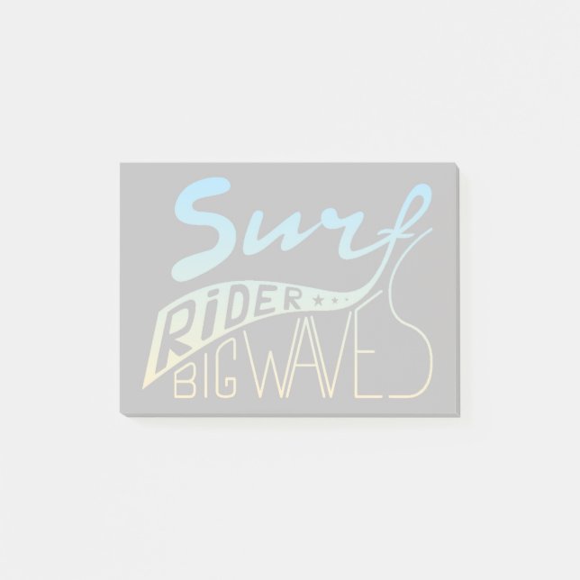 Surfer große Wellen Post-it Klebezettel (Vorderseite)