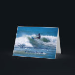 Surfer Happy Birthday Grandson Karte<br><div class="desc">Dein Enkel ist ein phantastischer Typ! Sie können den Text auf der Innenseite der Karte anpassen.</div>