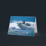 Surfer Happy Birthday Grandson Karte<br><div class="desc">Dein Enkel ist ein phantastischer Typ! Sie können den Text auf der Innenseite der Karte anpassen.</div>