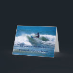 Surfer Happy Birthday Great Grandson Karte<br><div class="desc">Ihr Urenkel ist ein phantastischer Typ! Sie können den Text auf der Innenseite der Karte anpassen.</div>