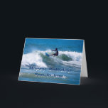 Surfer Happy Birthday Son-in-Law Karte<br><div class="desc">Ihr Schwiegersohn ist ein phantastischer Typ!</div>
