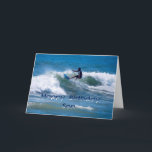 Surfer Happy Birthday Son Karte<br><div class="desc">Ihr Schwiegersohn ist ein phantastischer Typ!</div>