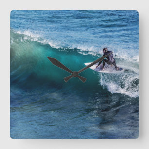 Surfer - Horloge Carré - HAMbyWhiteGlove