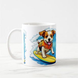 Surfer-Hund Kaffeetasse