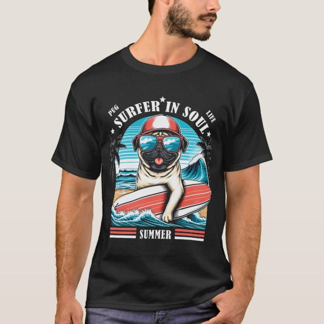 Surfer in der Seele T-Shirt (Vorderseite)