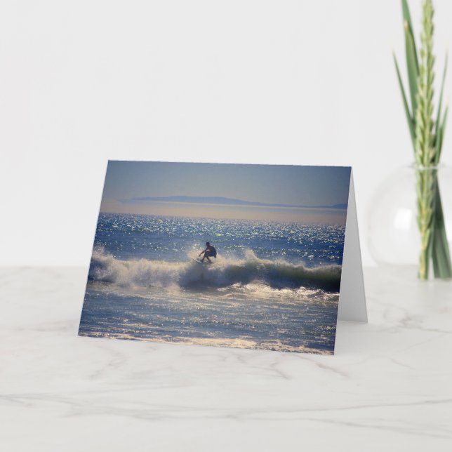 Surfer in Huntington Beach, Kalifornien, C grüßend Karte (Vorderseite)