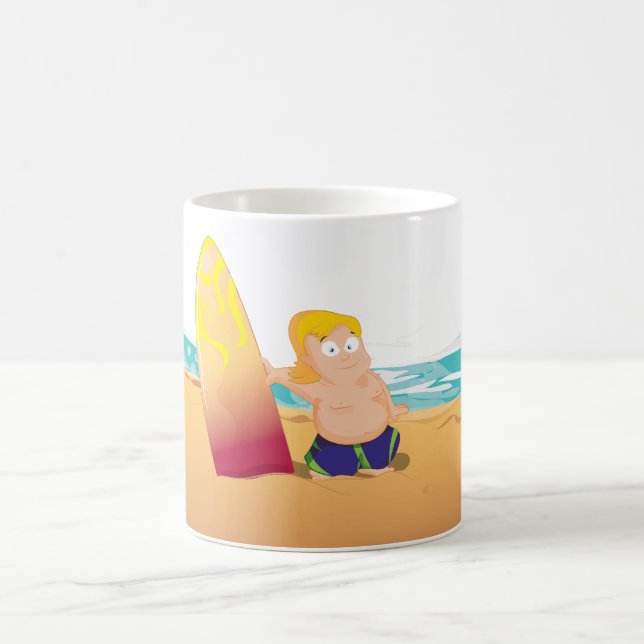Surfer Kaffeetasse (Mittel)