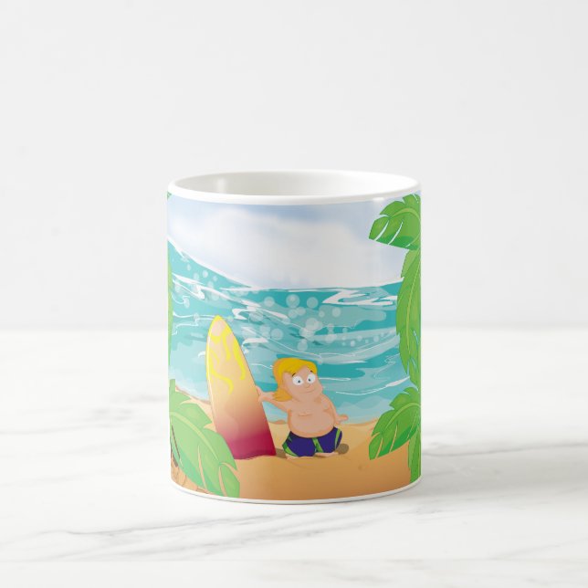 Surfer Kaffeetasse (Mittel)