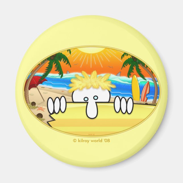 Surfer Kilroy Magnet (Devant)