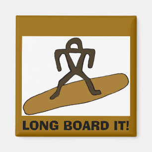Surfer LANGES BRETT ES! Magnet