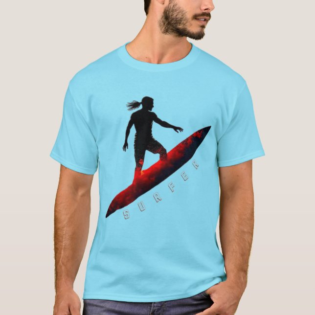 Surfer-Liebhaber T-Shirt (Vorderseite)