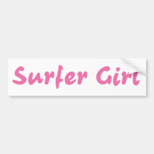 Surfer-Mädchen Autoaufkleber