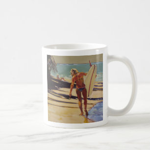 Surfer-Mädchen Kaffeetasse