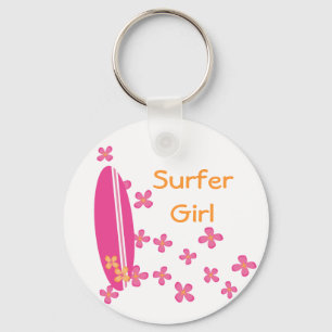 Surfer-Mädchen Schlüsselanhänger