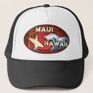 Surfer Mauis Hawaii bewegt künstlerischen Truckerkappe