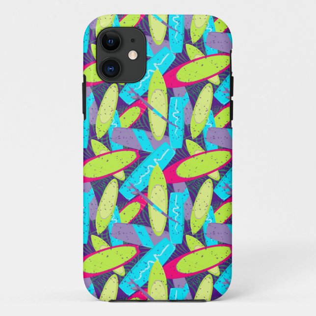 Surfer Mehrfarbig Surfboard Print Case-Mate iPhone Hülle (Rückseite)