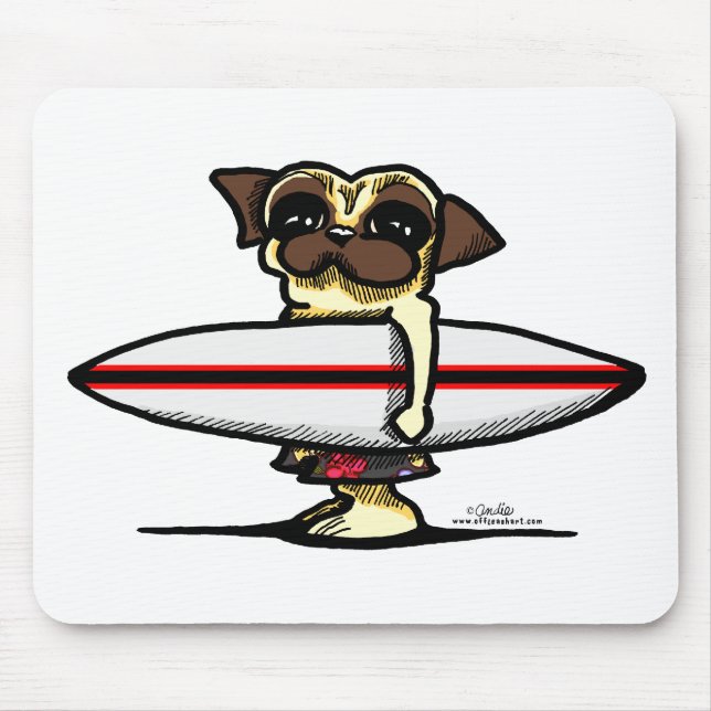 Surfer-Mops Mousepad (Vorne)