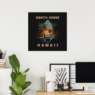 Surfer North Shore Hawaii Poster