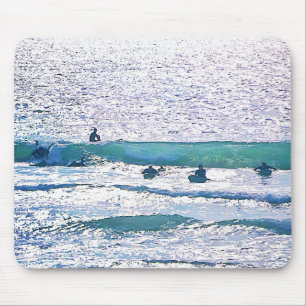 Surfer Ocean Water Art Maus Pad Mousepad