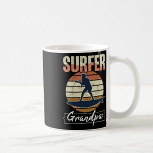 Surfer-Opa Surf Retro-Surfen Großvater Vint Kaffeetasse