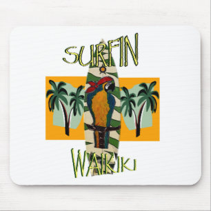 Surfer Papagei Mousepad