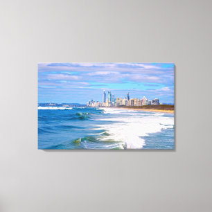 Surfer Paradies, Gold Coast, Australien Leinwanddruck