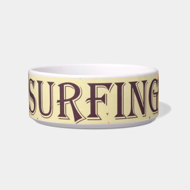 Surfer Pet Bowl Napf (Vorderseite)