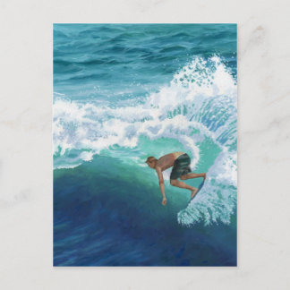 Surfer Postkarte