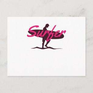 Surfer Postkarte