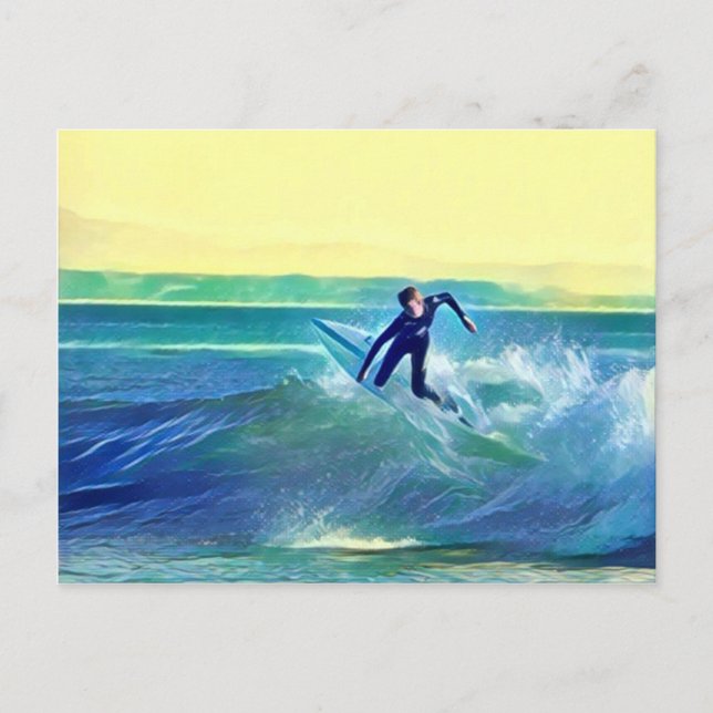 Surfer Postkarte (Vorderseite)