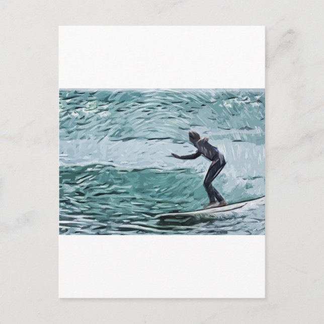 Surfer Postkarte (Vorderseite)