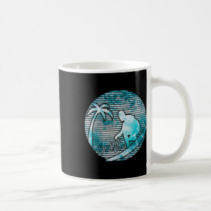 Surfer Retro Sonne Vintage Surfen Surfboard Strand Kaffeetasse