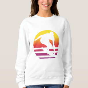 Surfer Retro Surfing Sunset Sweatshirt